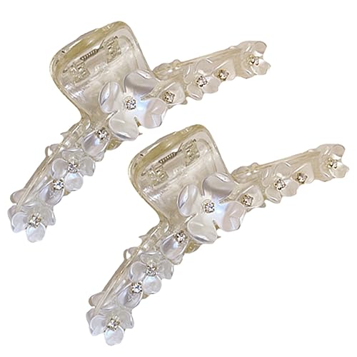 Veemoon 2stücke Große Blumen-haarklammern Haar-accessoires Für Damen Und Mädchen Einfach Zu Tragen Und Geeignet Für Dünnes Und Dickes Haar von Veemoon