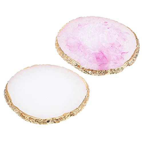 Veemoon 2stücke Harz Nagel Malerei Palette Farbtablett Für Nailart Make-up Mit Glatten Kanten Zum Mischen Von Lidschatten Und Pigmenten von Veemoon