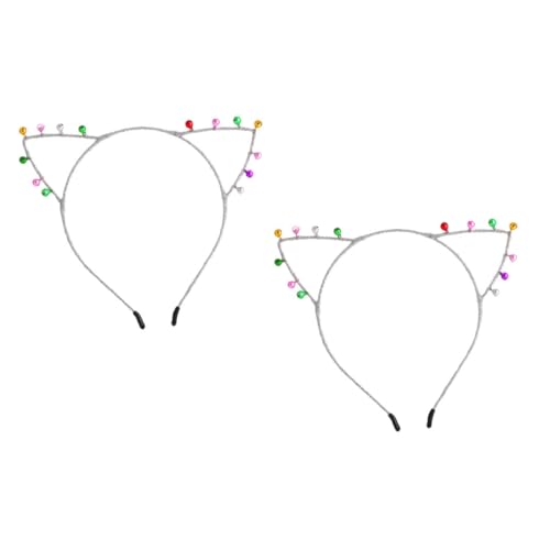 Veemoon 2stücke Katzenohr Haarschmuck Haarband Party Kopfschmuck Weibliches Stirnband Haar Accessoire Für Cosplay Und Festivals von Veemoon