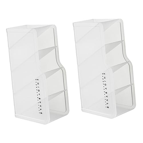 Veemoon 2stücke Lippenstifthalter Desktop Organizer Multigrid Aufbewahrungskasten Für Lippenstift Lip Gloss Schminktisch Ordnungssystem von Veemoon