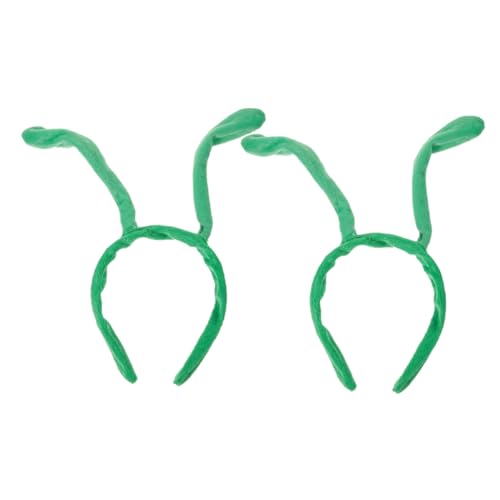 Veemoon 2stücke Plüsch Antennen-haarband in Grün Niedliches Kostüm-accessoire Für Halloween Karneval Partys Und Tägliches Tragen Für Erwachsene Bequem Und Sanft Zum Haar von Veemoon