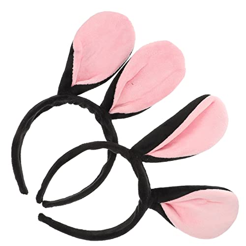 Veemoon 2stücke Rabbit Ear Haarreif Hasenohren Stirnband Für Frauen Dekoratives Cosplay Party Accessoire in Schwarz Für Karneval Und Fotoshootings von Veemoon