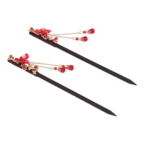 Veemoon 2stücke Chinesische Haarnadeln Antik Stil Haarstäbe Elegante Kopfschmuck Für Frauen Haar Zubehör Ornamente Für Hochzeit Party Fotos von Veemoon