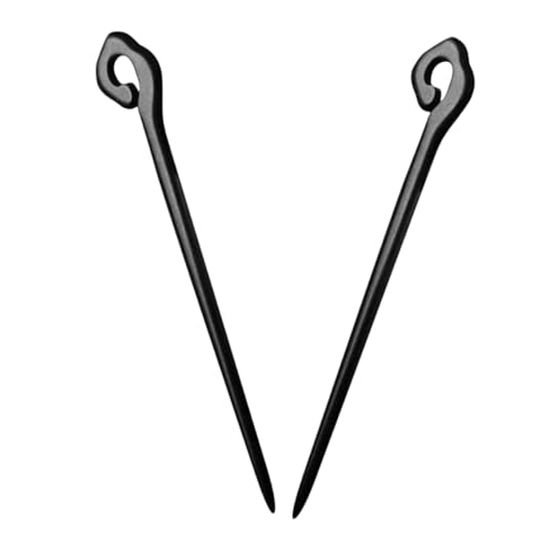 Veemoon 2stücke Retro-haarnadel Für Frauen Chinesischer Traditioneller Haarstab Antike Haarspange Holz-haarstäbchen Asiatische Haarnadeln Für Dutt Langer Haarstab Kopfschmucknadel Für Fris von Veemoon