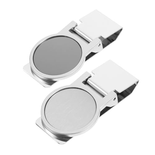 Veemoon 2stücke Runde Geldklammer Aus Edelstahl Geldscheinklammer Für Herren Kleine Geldklammern Für Bargeld Schmale Geldklammer Für Kreditkarten Praktischer Geldhalter Für Tasche von Veemoon