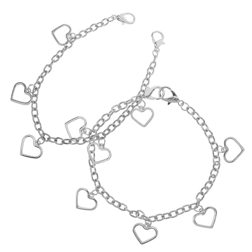 Veemoon 2stücke Schuhkette Aus Edelstahl Hohles Herz-design Dekoratives Anhänger Damen-schuhe Stiefel Und Sneaker Modischer Clip-akzent Für Every Day von Veemoon