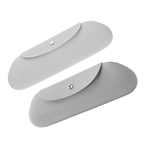 Veemoon 2stücke Silikon-Make-up-pinselhalter Tragbare Kosmetiktasche Aufbewahrungstasche Für Pinsel Reise-Make-up-Organizer Staubabweisender Pinselhalter Für Kosmetik von Veemoon