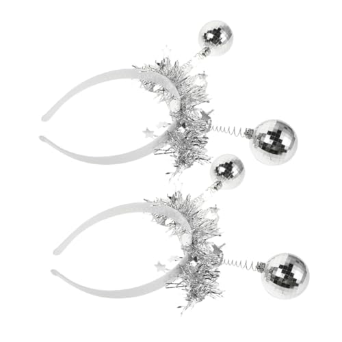 Veemoon 2stücke Spiegelkugel-stirnband Discokugel-party-kopfbedeckung Für Tanzveranstaltungen Musikfestivals Karneval Und von Veemoon