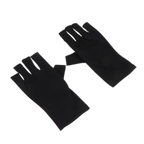 Veemoon 2stücke Uv-schutz Fingerlose Gel Maniküre Handschuhe Anti-uv Nagel Lampen Handschutz Für Frauen Leichtes Material Halbfinger Design Schwarz Veemoon 2stücke Uv-schutz Fingerlose Gel Maniküre Handschuhe Anti-uv Nagel Lampen Handschutz Für Frauen Leichtes Material Halbfinger Design Schwarz von Veemoon