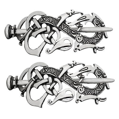 Veemoon 2stücke Wikinger Haarspange Mehrzweck Haar Clip Frauen Mädchen Kopfschmuck Haarschmuck Aus Hochwertigem Material Leicht Und Langlebig Elegante Haar Accessoires von Veemoon