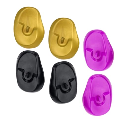 Veemoon 3 Paare Plastik Ohrenschützer für Haartönung Leichte und Praktische Ohrabdeckungen für Friseure und Zuhause für Färbung und Haarschutz Schwarz Erdtöne von Veemoon