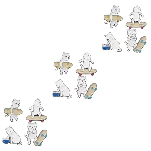 Veemoon 12stücke Teiliges Set Katzen Broschen Kreative Emaille Für Rucksäcke Handtaschen Und Kleidung Niedliche Designs Von Skaten Katzen Broschen Für Veemoon 12stücke Teiliges Set Katzen Broschen Kreative Emaille Für Rucksäcke Handtaschen Und Kleidung Niedliche Designs Von Skaten Katzen Broschen Für von Veemoon