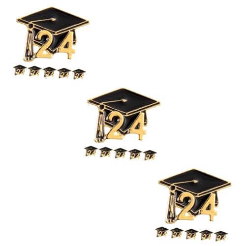 Veemoon 3 Sätze Arzt Hut Brosche Blaue Abschlusskappe Meister Hut Party Schwarz Stolz Student Klasse Für Abschlussdekorationen Abschlussbrosche Pin Abschlussnadel Legierung 6 Stück * 3 von Veemoon