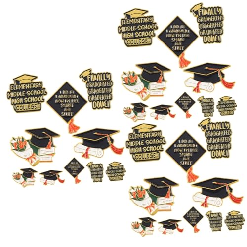 Veemoon 30stücke Teiliges Kreative Graduation Cap Broschen Anstecknadeln Für Abschlussfeier Farbenfrohe Und Dekorative Lapel Für Kleidung Hüte Und Taschen von Veemoon