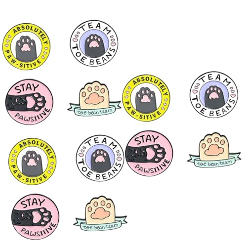 Veemoon 3 Sätze Katzenpfoten Brosche Rucksack Anstecknadel Damen Brosche Dekorative Brosche Anstecknadel Kleidungs Brosche Schal Brosche Anstecknadel Für Rucksäcke 4 Stück * 3 von Veemoon