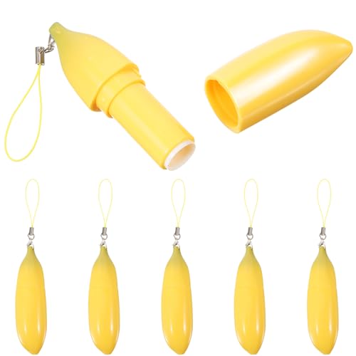 Veemoon 3 Sätze Lip Balm Flaschen Leere Lippenstift Probenbehälter Banane Form Lippenpflege Tube Kosmetik Aufbewahrung Für Diy Lippenpflege 6 Stück * 3 von Veemoon