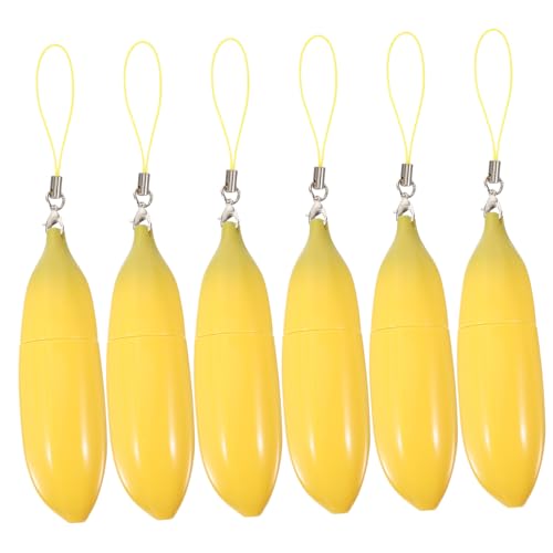 Veemoon 3 Sätze Lippenbalsam Behälter Nachfüllbare Banana Form Lip Gloss Röhrchen Für Diy Lippenpflege Reisen Kompakte Und Aufbewahrung 6 Stück * 3 von Veemoon