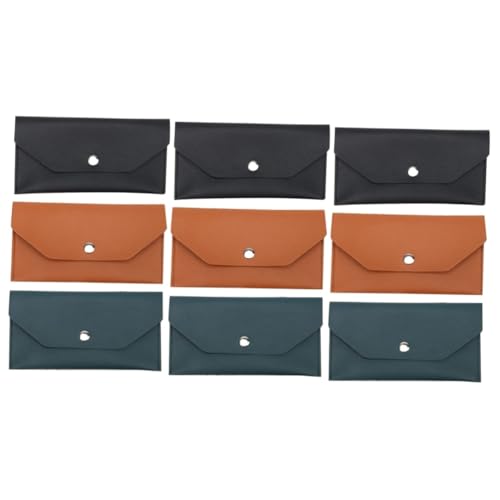 Veemoon 3 Sätze Multifunktionale Pu Geldbörse Stylische Kartenaufbewahrung Für Männer Tragbare Kartenpouch Für Büro Und Alltag 3 Stücke * 3 von Veemoon