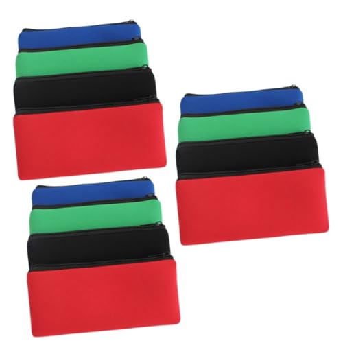 Veemoon 3 Sätze Teiliges Bleistifttaschen Multifunktionale Stifthülle Neopren Aufbewahrungstaschen Für Schreibwaren Leicht Und Tragbar Für Schule Und Büro 4 Stück * 3 von Veemoon