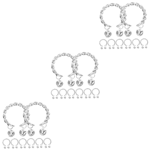 Veemoon 3 Sätze Teiliges Damenring Mit Glocken Design Filigrane Schmuckstücke Für Frauen Retro Für Tägliches 8 Stück * 3 von Veemoon