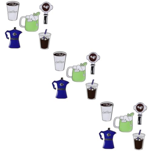 Veemoon 3 Sätze Teiliges Kaffeebroschen Für Kleidung Hüte Taschen Kreative Dekorative Pins Im Design Für Familie Freunde 5 Stück * 3 von Veemoon