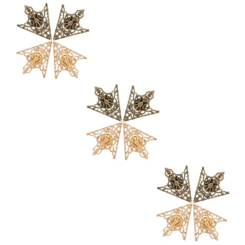 Veemoon 3 Sätze Teiliges Kragenbroschen Mit Retro Hollow Muster Stilvolle Kragenpins Für Kleidung Klassische Broschen Für Besondere Anlässe 4 Stück * 3 von Veemoon