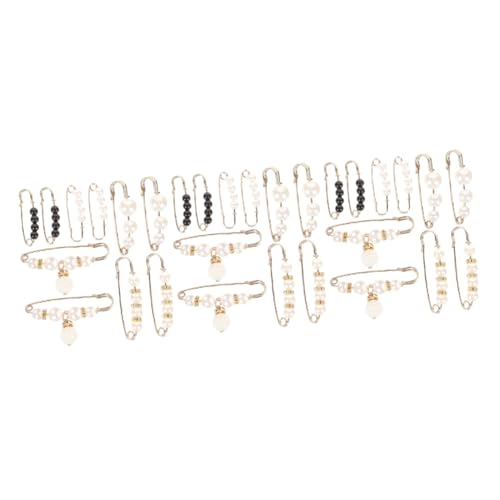 Veemoon 3 Sätze Teiliges Sicherheitsnadeln Für Hosen Kleider Brosche Clips Mit Perlen Für Frauen Für Formelle Anlässe Verstellen Der Verkleinern Von Kleidung 10 Stück * 3 von Veemoon