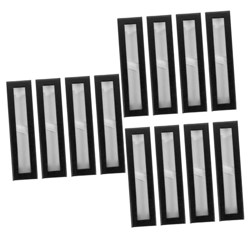 Veemoon 3 Sätze Unterschrift Federmäppchen Abteil Klein Bleistift Veranstalter Organisation Aufbewahrungsboxen Stiftbehälter Stifteetui Papier Black 4 Stück * 3 von Veemoon