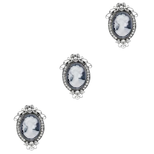 Veemoon 3 Stck. Vintage Brosche für Damen Kreative Anstecknadel Resin Eleganter Schmuck für Kleidung Taschen Schals Perfektes für Partys Besondere Anlässe Stilvoller Retro Look Antikem von Veemoon