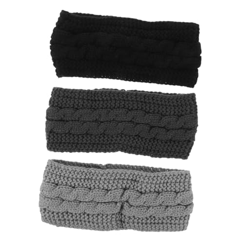 Veemoon 3 Stck. Winter Strick Stirnband Damen Warmes Weiches Ohrwärmer Headband für Outdoor Sport und Alltag Atmungsaktiv Komfortabel für Skifahren Snowboarden und Kalte Temperaturen von Veemoon