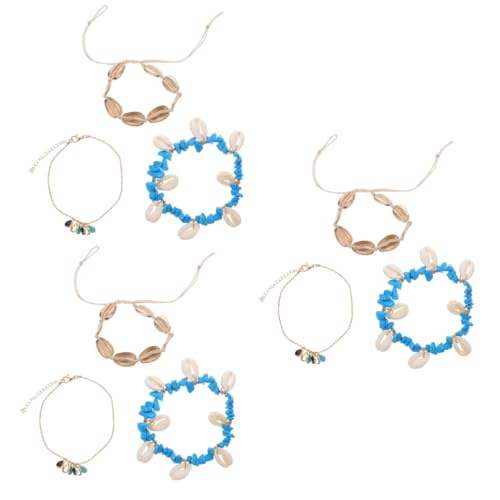 Veemoon 3 Stück Boho Fußkette für Frauen Verstellbare Fußschmuck Kette mit Anhänger Einzigartige Kreative Fußkette für Strand Urlaub Freizeit Modebewusste Geschenkideen von Veemoon