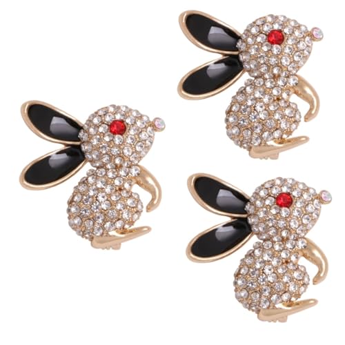 Veemoon 3 Stück Brosche Legierung Süßer Weißer Kleidung Accessoire für Hochzeiten Geburtstagsfeiern Valentinstag Besondere Anlässe Jacken Schals Taschen von Veemoon