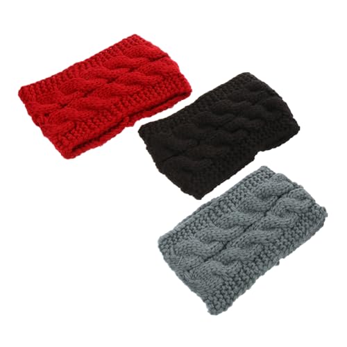 Veemoon 3stücke Gestricktes Stirnband Für Frauen Ohrwärmer-haarband Aus Strickband Für Winteroutfits Stirnband Für Maske Haarband Für Frauen Und Mädchen von Veemoon
