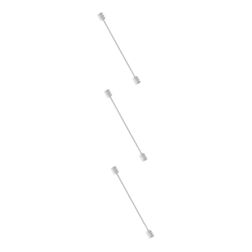 Veemoon 3 Stück Herren Anstecknadel für Hemd Anzug Minimalistisches Design Eleganter Krawattenhalter Stilvolle Nadel für Formelle Anlässe für Männeraccessoires Silberfarbene Krawattennadel von Veemoon