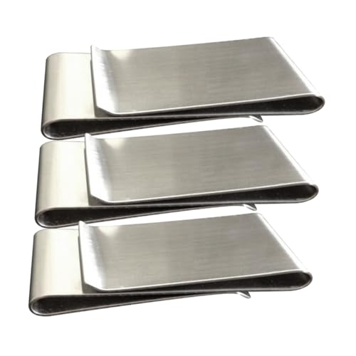 Veemoon 3stücke Teiliges Metall Geldklammer Schlanker Kreditkartenhalter Minimalistisches Geldclip Portemonnaie Für Bargeld Und Karten Und Modern Für Herren Und Damen von Veemoon