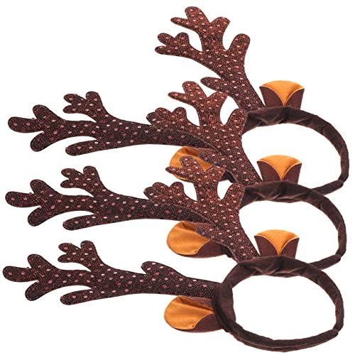 Veemoon 3stücke Weihnachts- Geweih Haarreif Glitzernde Weihnachts-haaraccessoires Für Cosplay Festlichkeiten Und Fotoshootings von Veemoon