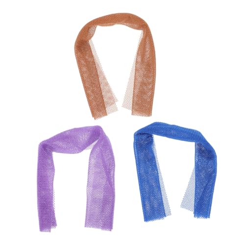 Veemoon 3 Stück Schäumende Chinlon Badetücher Leicht Umweltfreundlich Doppelseitig für Sanftes Peeling und Gründliche Rückenreinigung Maschinenwaschbar für Tägliche Körperpflege von Veemoon