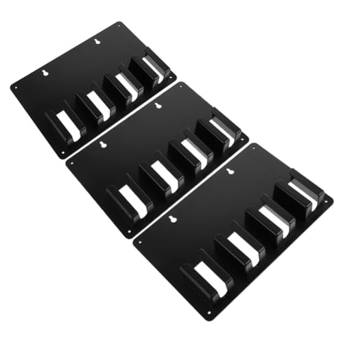 Veemoon 3 Stück Schwarzer Haarschneider Halter Wandmontage Haarschneidemaschinen Organizer Stabiler Friseurzubehör Ständer Schutz für Elektroschneider Salon und Barbershop von Veemoon