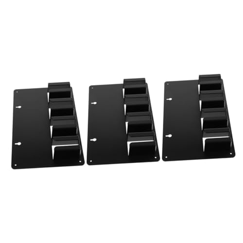 Veemoon 3 Stück Schwarzer Haarschneider Ständer Haarschneidegerät Organizer Stabiler Friseurzubehör Halter Für Salon Badezimmer Professionelle Werkstatt Nutzung von Veemoon