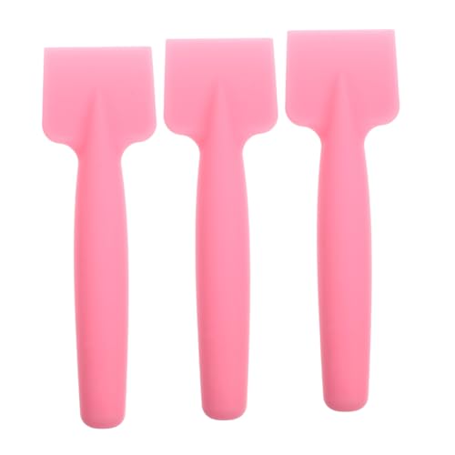 Veemoon 3 Stück Silikon Kosmetik Spatel Langlebige Make up Mischspatel für Foundation Lippenstift Lidschatten Flexibler Gesichtsspatel Multifunktional zum Präzisen Auftragen und Mischen von Veemoon