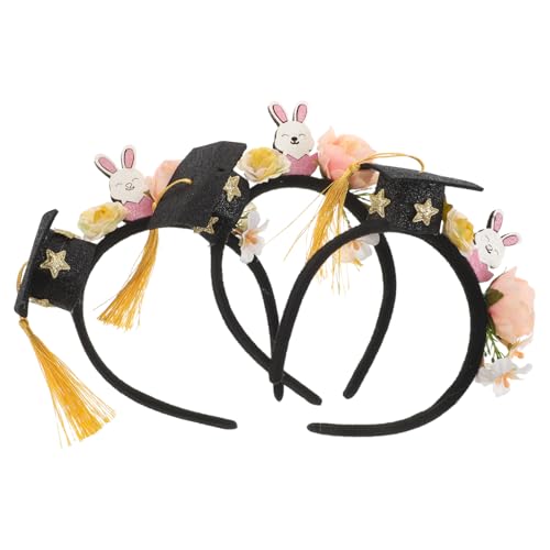 Veemoon 3 Stück Stylisches Kopfbedeckung für Kindergarten Abschlussfeiern Vielseitige Foto Requisiten und Kostümzubehör für Feierlichkeiten von Veemoon