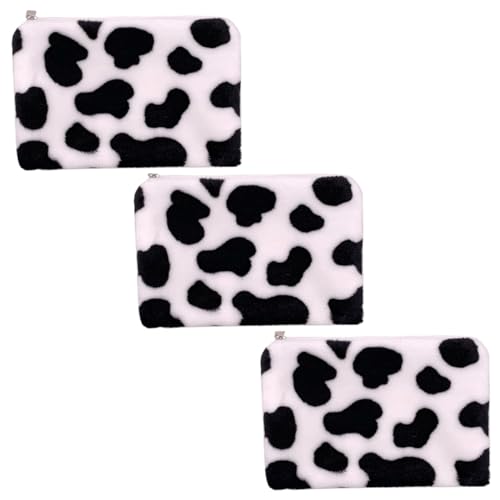 Veemoon 3 Stück Teiliges Mini Münzaufbewahrungstasche Plüsch Niedlicher Kuh Münzbeutel für Täglichen Gebrauch Wiederverwendbar Waschbar für Kleingeld Accessoires von Veemoon