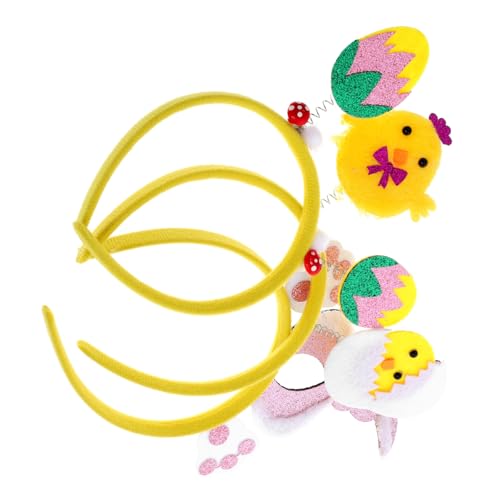 Veemoon 3 Stück Teiliges Osterhasen Stirnband mit Bunten Ei Dekorationen Bequemes Langlebiges Haaraccessoire für Ostern Festliche Cartoon Designs Geeignet für Partys und Themenfeiern von Veemoon