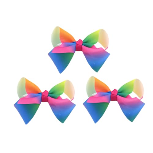 Veemoon 3 Stück Teiliges Regenbogenfarbene Haarspangen mit Farbverlauf Modische Haarklammern für Mädchen Langlebige Haarschmuck accessoires für Schule Party und Alltag von Veemoon