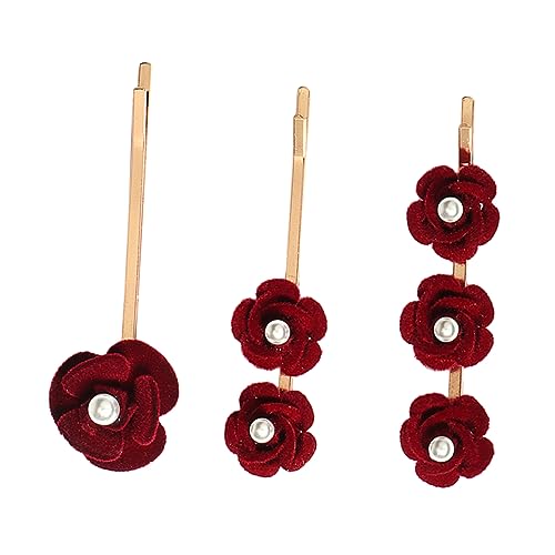 Veemoon 3 Stück Teiliges Set Rosen Haarspangen mit Perlen Haarnadeln für Hochzeiten Partys und Alltag Vintage Stil Haarschmuck für Damen und Mädchen Veemoon 3 Stück Teiliges Set Rosen Haarspangen mit Perlen Haarnadeln für Hochzeiten Partys und Alltag Vintage Stil Haarschmuck für Damen und Mädchen von Veemoon