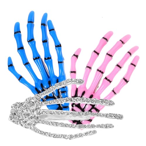 Veemoon 3 Stück Teiliges Skelett Hand Haarspangen Skull Claws Punk Haarclips für Damen und Herren Halloween Accessoires Modischer Haarschmuck Veemoon 3 Stück Teiliges Skelett Hand Haarspangen Skull Claws Punk Haarclips für Damen und Herren Halloween Accessoires Modischer Haarschmuck von Veemoon
