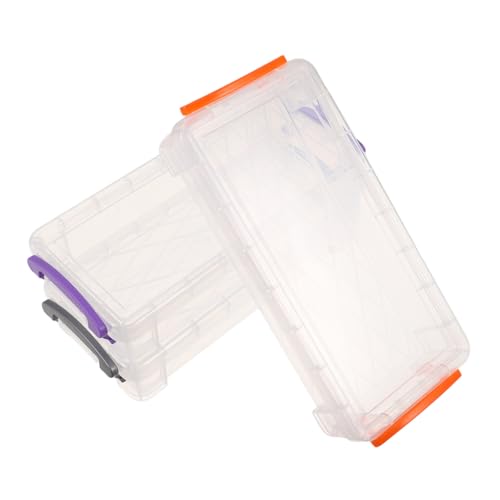Veemoon 3 Stück Teiliges Transparentes Federmäppchen Stapelbare Aufbewahrungsboxen aus Dickem Kunststoff Praktischer Organizer für Kunstbedarf Schule und Büro Kompakt und Reisefreundlich von Veemoon