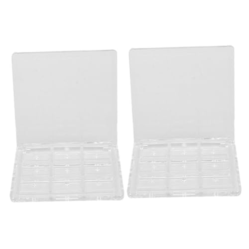 Veemoon 3 Stück Transparente Lidschatten Aufbewahrungsbox Leerer Make up Organizer für Lidschatten Lippenstift Praktisches Leichtes DIY Kosmetik Behälter für Reise und Alltag von Veemoon