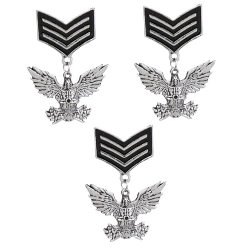 Veemoon 3 Stück Vintage Brosche für Herren Kreatives Adlerdesign Anstecknadel für Jacken Pullover Elegantes Accessoire für Formelle Anlässe zur Ausdruck von Individualität von Veemoon