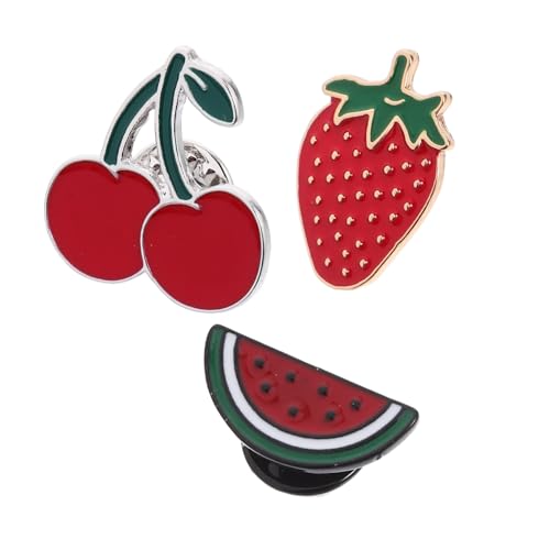 Veemoon 3stücke Teiliges Emaille Broschen Form Von Wassermelone Erdbeere Und Kirsche Verspielte Anstecknadeln Für Damen Und Mädchen Für Kleidung Taschen Und Hüte Veemoon 3stücke Teiliges Emaille Broschen Form Von Wassermelone Erdbeere Und Kirsche Verspielte Anstecknadeln Für Damen Und Mädchen Für Kleidung Taschen Und Hüte von Veemoon